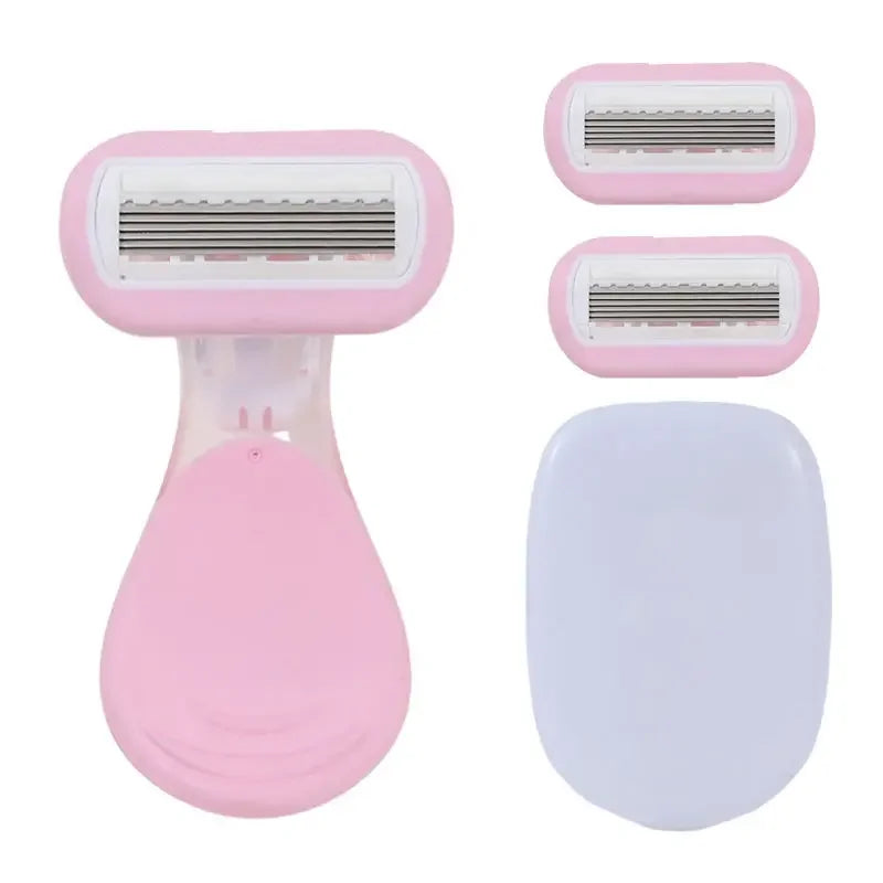 Safe Soap Head Shaver Colorful Shell Design for Summer Underarm Bikini Trimming Women's Private Area Hair Remover