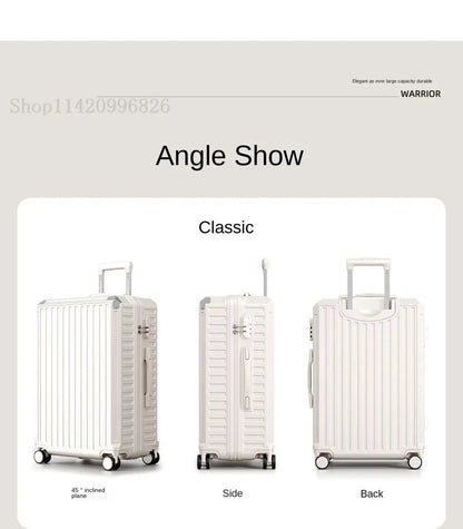 Luggage Unisex 20-inch Carry-On Suitcase 29-inch Large Capacity Aluminum Frame Travel Password Suitcase with Smooth wheels