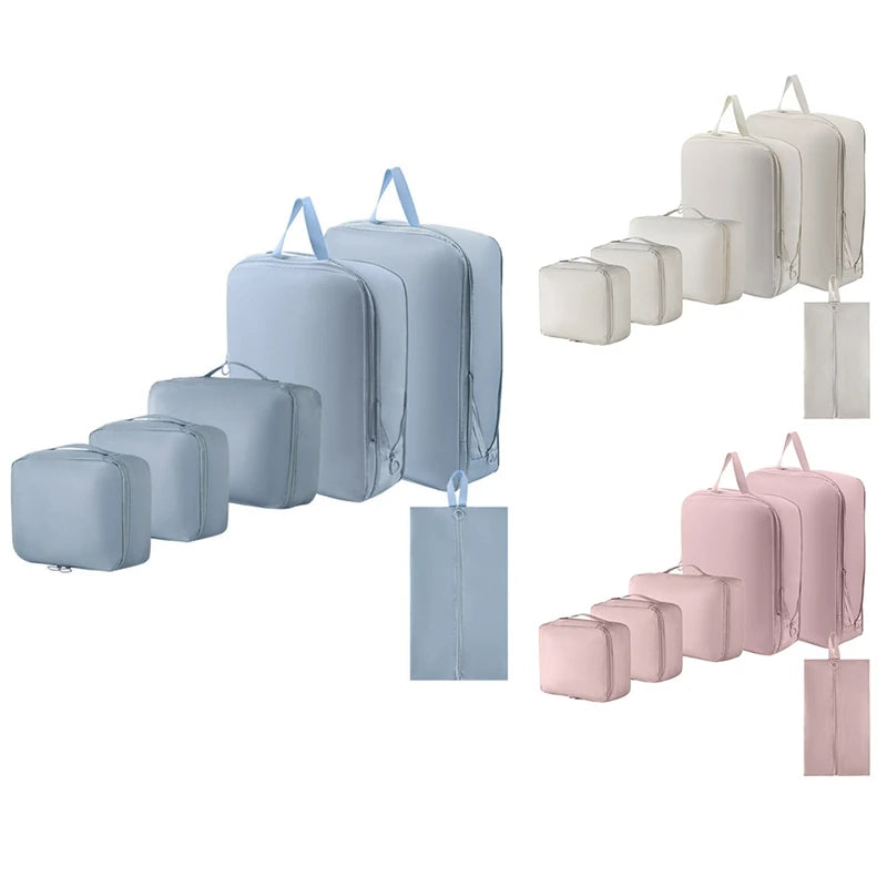 AT21-For Luggage And Clothing Classification 6-Piece Compress Pclothes Storage Bag-Durable Design