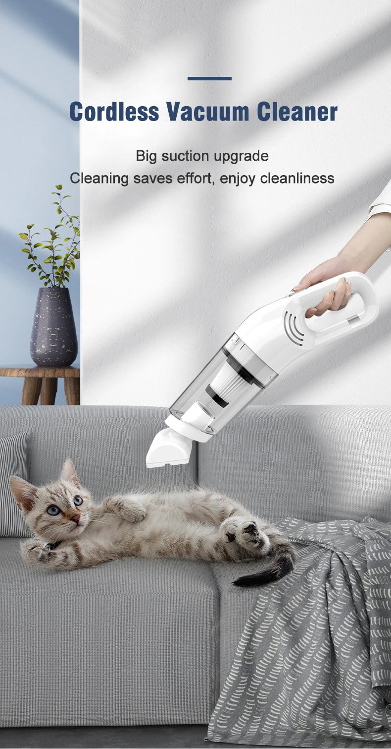 Handheld Vacuum Cleaner 6500P Powerful Suction LED surface Multifunctional Wireless Vacuum Cleaner for Car Floor Household