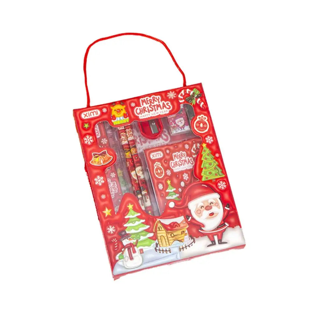 1 Set Cartoon Stationery Set Including Pencil Notebook Ruler Eraser Pencil Sharpener Student School Supplies Stationery Gifts