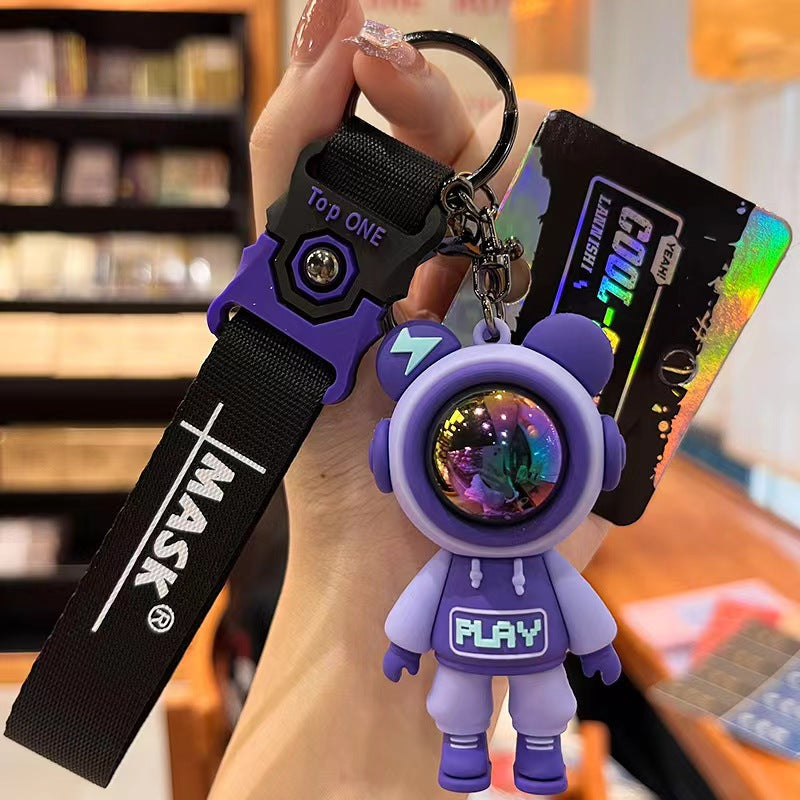 Cartoon Men and Women Key Pendant For Car & Bike (Available)