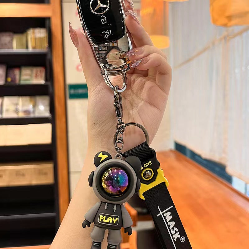 Cartoon Men and Women Key Pendant For Car & Bike (Available)