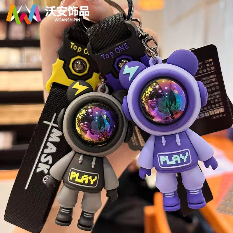 Cartoon Men and Women Key Pendant For Car & Bike (Available)