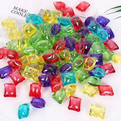 Laundry (100 pcs) Gel Beads Concentrated Long-Lasting Fragrance