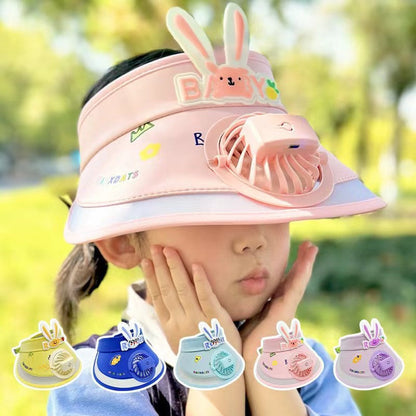 Summer Cap With rechargeable Fan For Kids & Adult