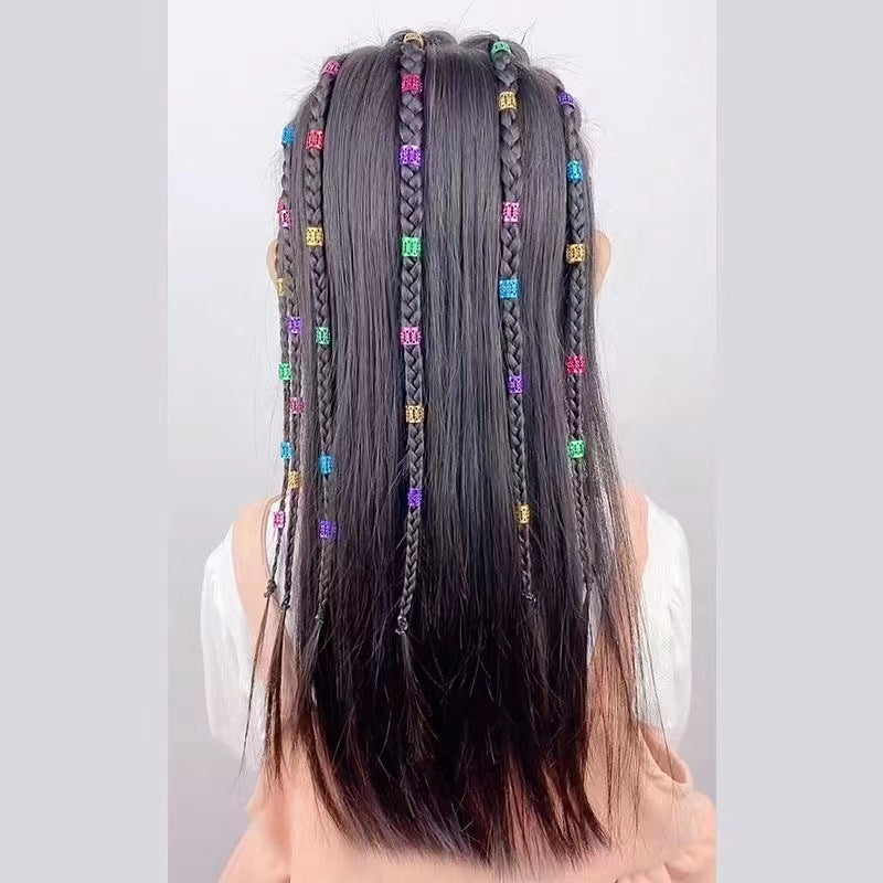 Hair buckle dreadlocks Microfiber buckle girl sweet cool trendy hip-hop punk hair accessories ring