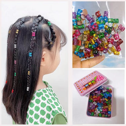 Hair buckle dreadlocks Microfiber buckle girl sweet cool trendy hip-hop punk hair accessories ring