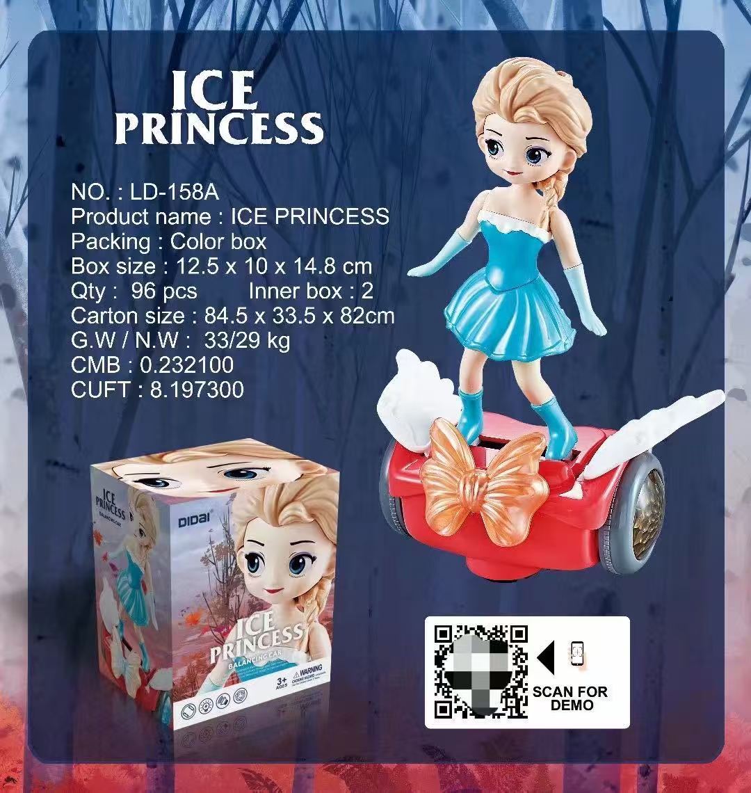 Ice Princess Balancing Car (Available)