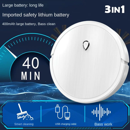 New USB rechargeable automatic 3 In One cleaning robot vacuum cleaner