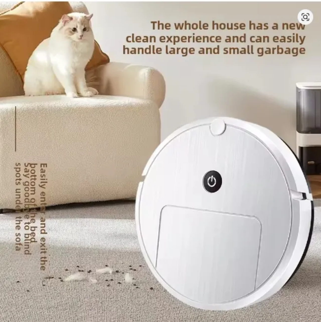 New USB rechargeable automatic 3 In One cleaning robot vacuum cleaner