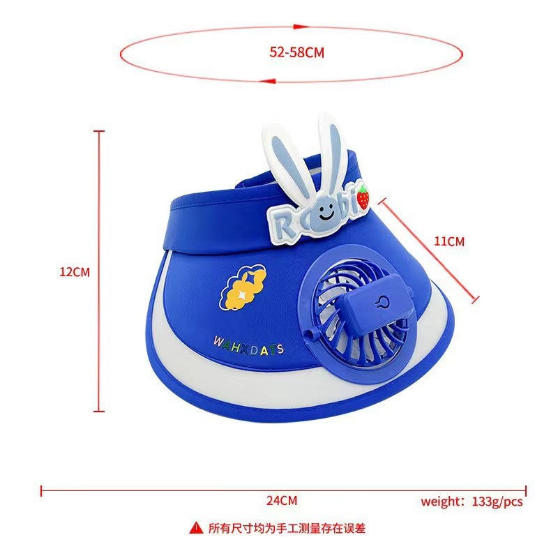 Summer Cap With rechargeable Fan For Kids & Adult