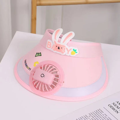 Summer Cap With rechargeable Fan For Kids & Adult