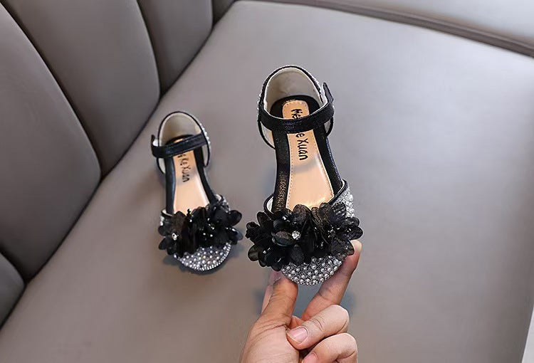 Baby Girls Princess Diamond Single Shoes Leather Shoes Dance Performance Shoes(Available)