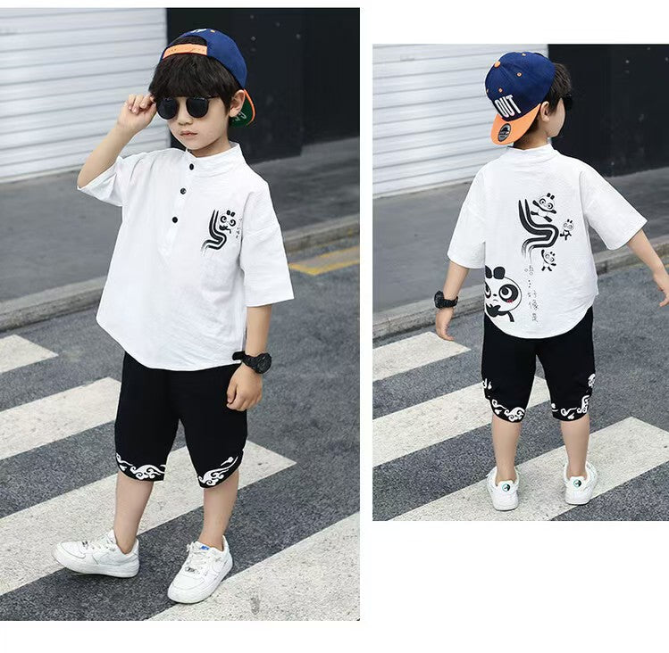 Children's Summer Clothes National Style Tang Suit (Available)