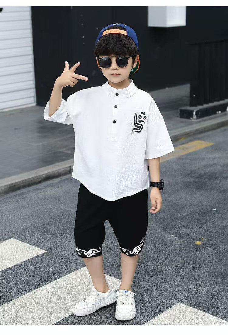 Children's Summer Clothes National Style Tang Suit (Available)