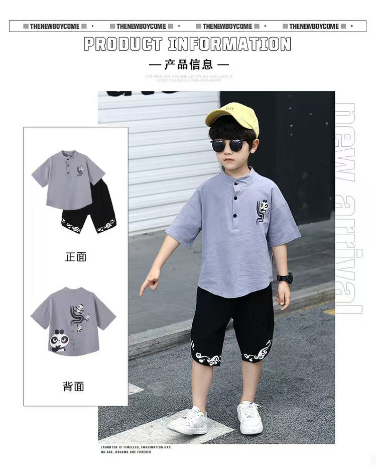 Children's Summer Clothes National Style Tang Suit (Available)