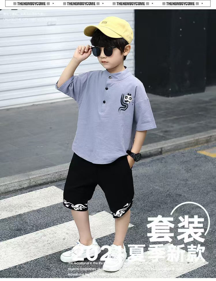 Children's Summer Clothes National Style Tang Suit (Available)