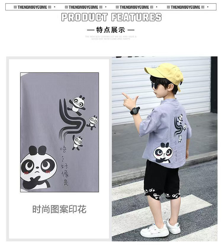 Children's Summer Clothes National Style Tang Suit (Available)