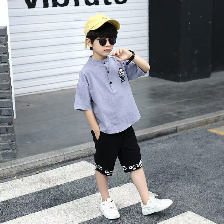 Children's Summer Clothes National Style Tang Suit (Available)