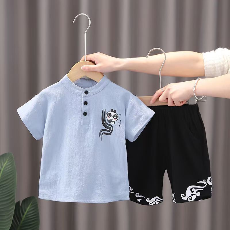 Children's Summer Clothes National Style Tang Suit (Available)