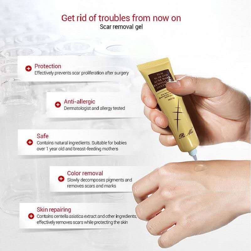 TCM Scar Acne Mark Removal Gel Ointment, 30g  (Available)