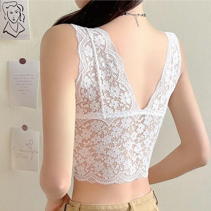 Lace Sexy Bras For Women Tube Top Gathering Bra (Available)