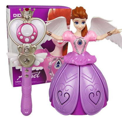 Dancing Angel Girl with Flashing Lights and Music (Available)