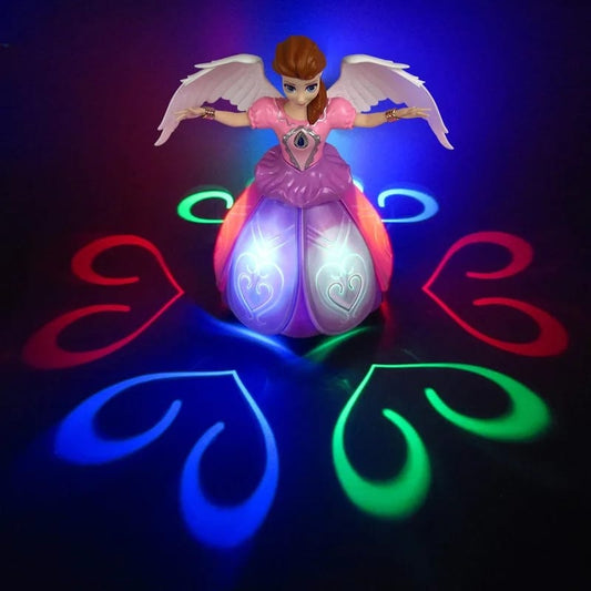 Dancing Angel Girl with Flashing Lights and Music (Available)