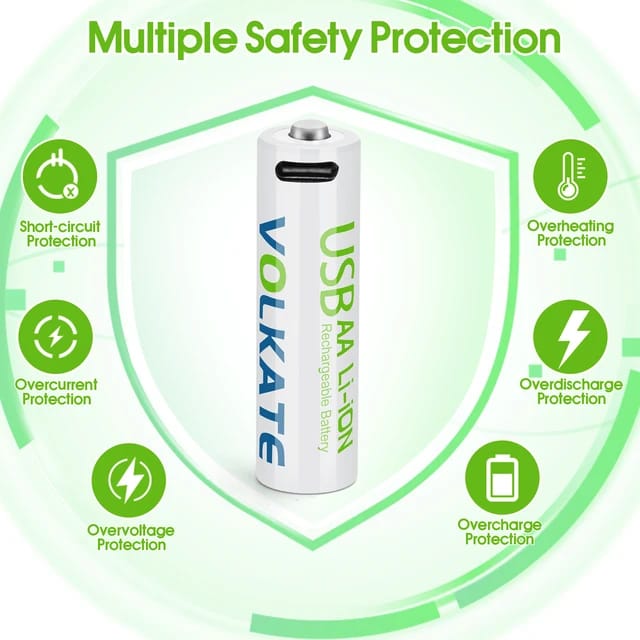 USB Rechargeable Battery For Toys & Home Appliance(Available)