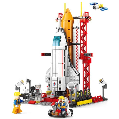 Space Rocket Building Blocks Craft Launch Center Base Puzzle Model Set Bricks Toys For Children