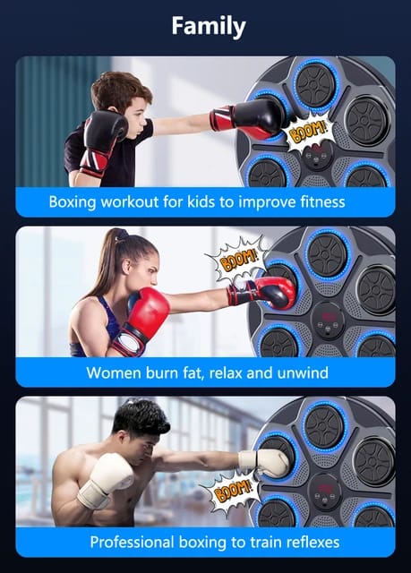 Fitness Trainer Boxing Game Training Machine USB Charging Wall Target for Boxing Sports Fitness Agility Reaction