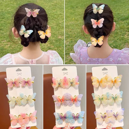 Colorful Butterfly Hairpins for Girls