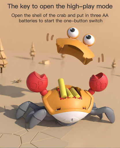 New Design Crawling Crab Baby Toy with Music and Led Light Up Walking Crab Toy for Baby (Available)