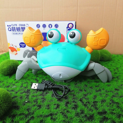 New Design Crawling Crab Baby Toy with Music and Led Light Up Walking Crab Toy for Baby (Available)