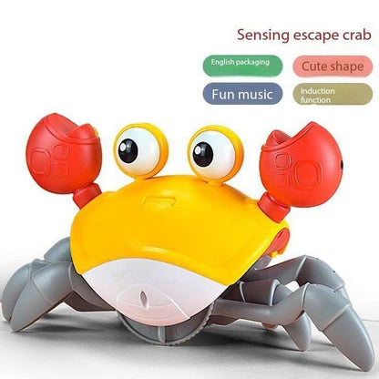 New Design Crawling Crab Baby Toy with Music and Led Light Up Walking Crab Toy for Baby