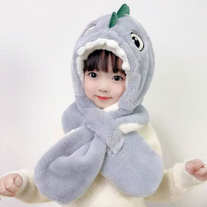 Winter hats and scarf plush warm kids winter hat set for childrens (Available)