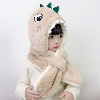 Winter hats and scarf plush warm kids winter hat set for childrens (Available)