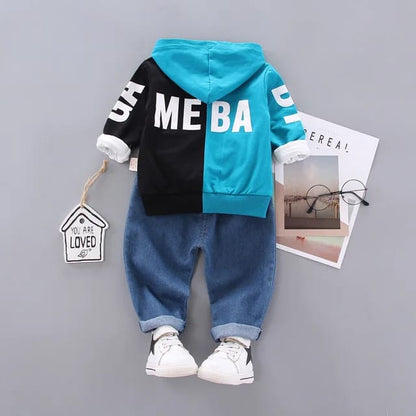 3 Piece Sets Baby Boys Hoodie Jeans Toddlers Long Sleeve