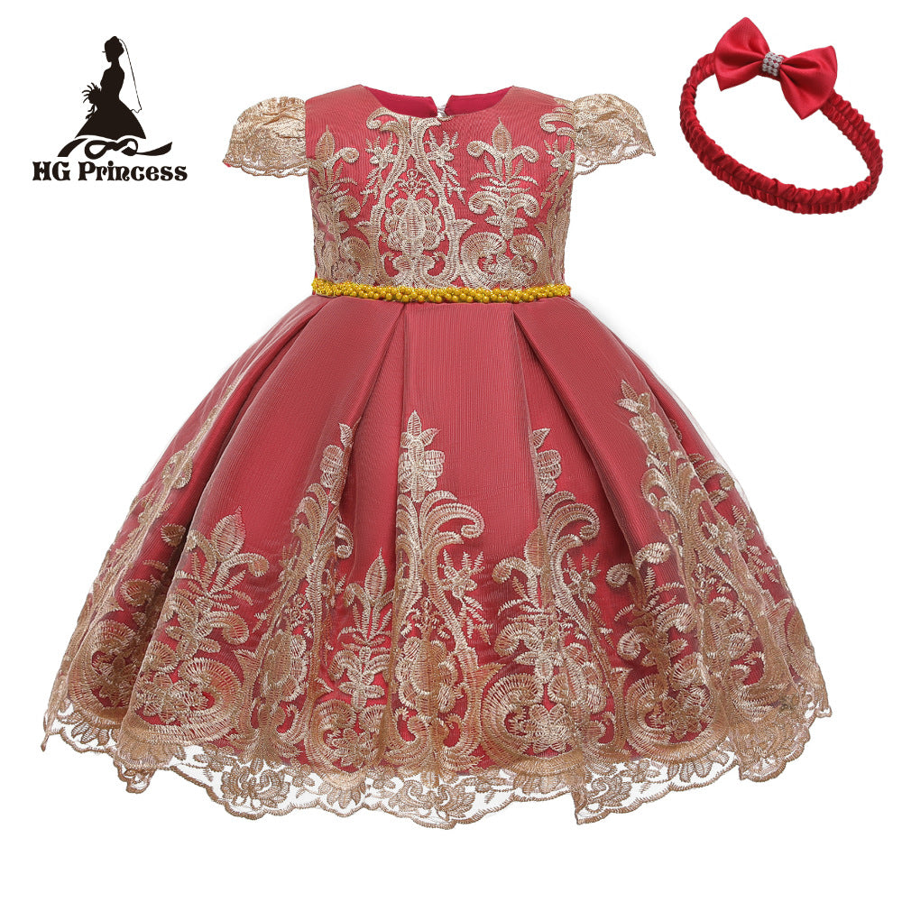 Child wear formal luxury elegant kids wedding Dress