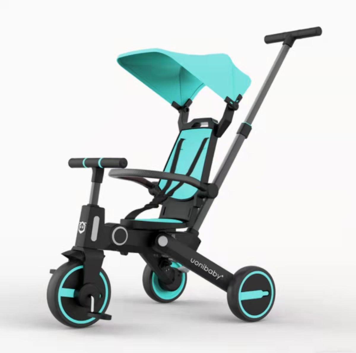 7-in-1 Aluminum alloy frame baby trike toddler tricycle for ages 1 years to 5 years