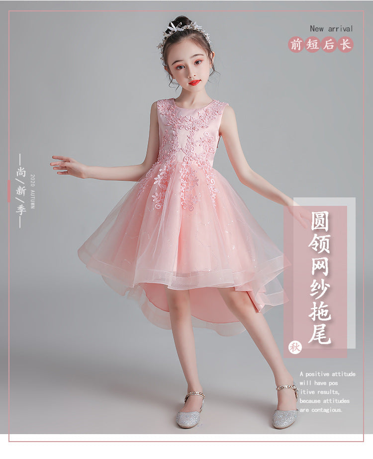 Girls Princess Party Dress with elegant princess design for birthdays, weddings, parties, Eid celebrations, and special occasions