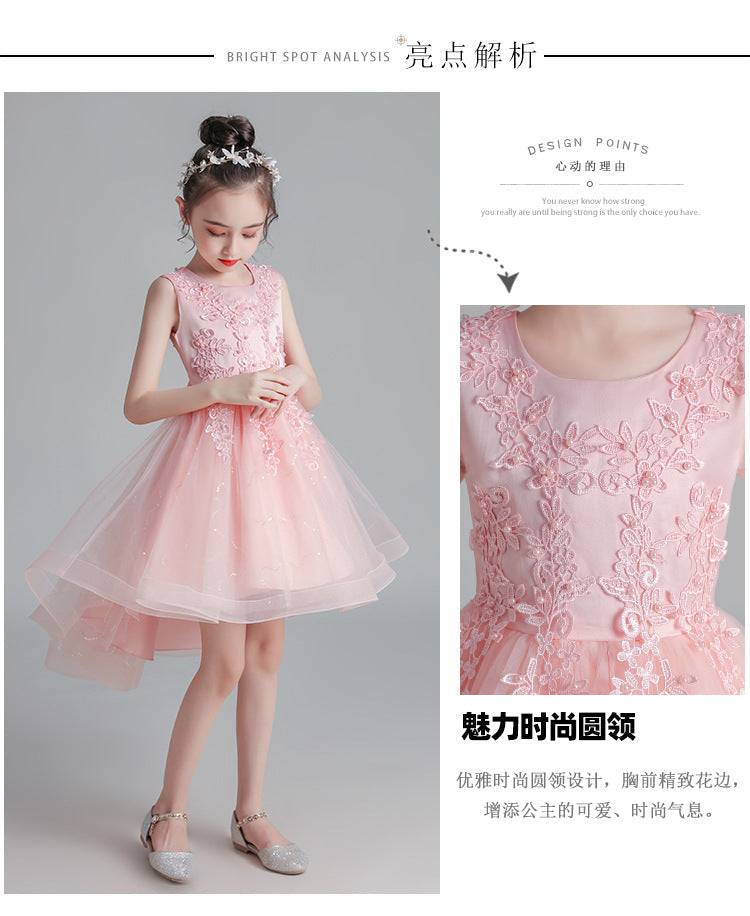 Girls Princess Party Dress with elegant princess design for birthdays, weddings, parties, Eid celebrations, and special occasions