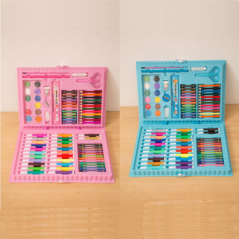 Special Offer 86-piece Children's Painting Kit Student Drawing School Supplies Stationery Set Gift Box