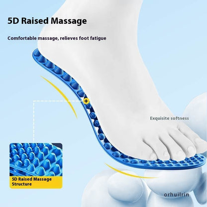 Men's And Women's Shock-absorbing Soft Elastic Shock-absorbing Deodorant And Breathable Not Tired Foot Insole