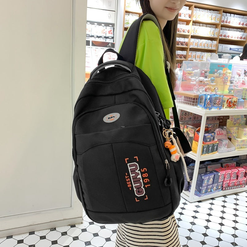 Version High School Student Schoolbag Large Capacity