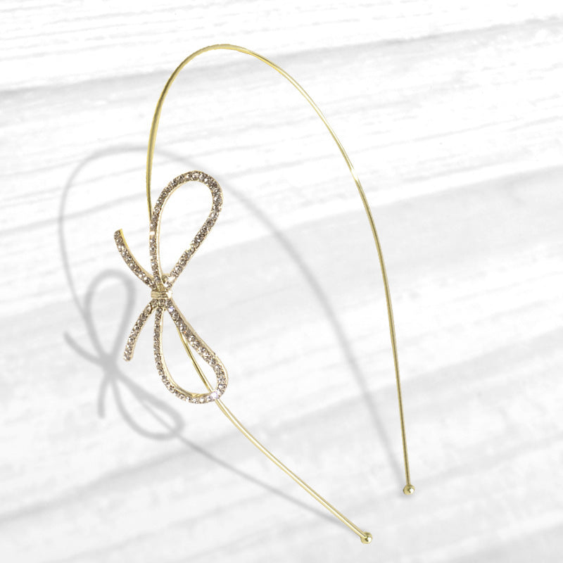 Bow Hair Band Fine Crystal Glass Accessories (Available)