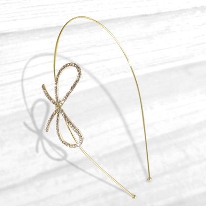 Bow Hair Band Fine Crystal Glass Accessories (Available)