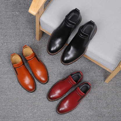 Men's High-top Slip-on Martin Boots