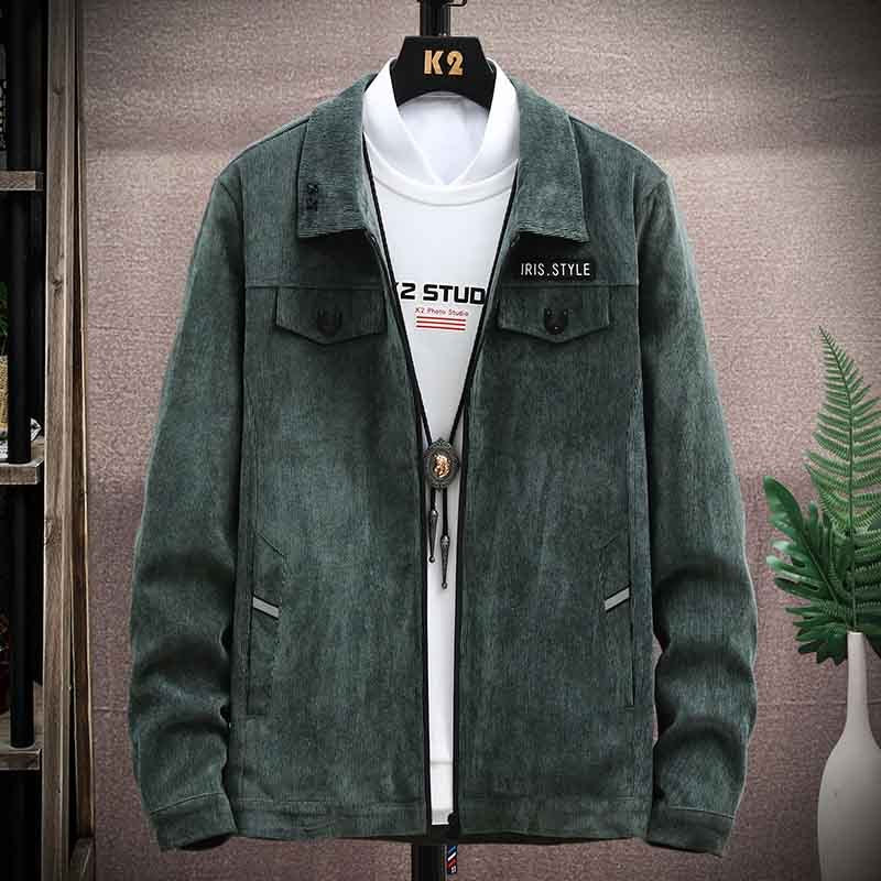 Men's Hong Kong Style Jacket Autumn Handsome Functional Lapel